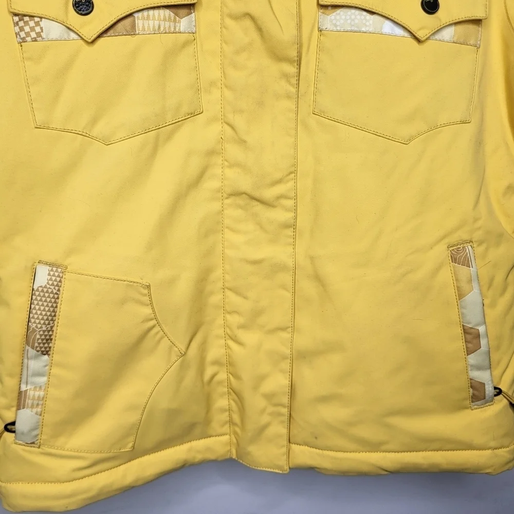 Orage Kids Yellow Prime 10 Ski Jacket Size 7 Extra Small Full Zip